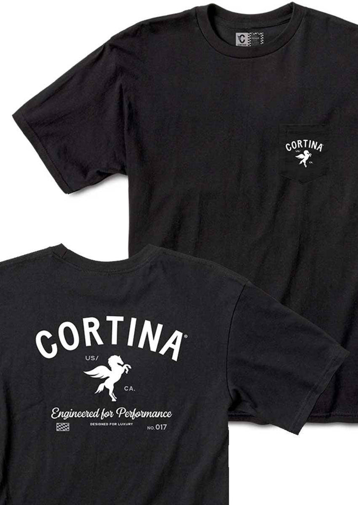 Cortina Pegasus Pocket T-Shirt Black  Cortina   