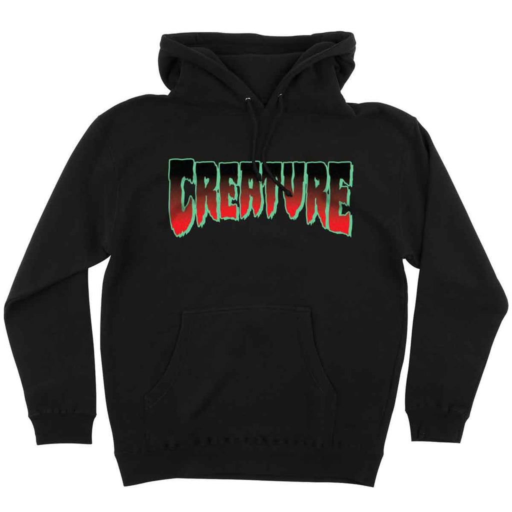 Creature Horror Logo Hooded Sweatshirt Black  Creature   