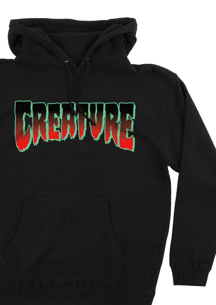 Creature Horror Logo Hooded Sweatshirt Black  Creature   