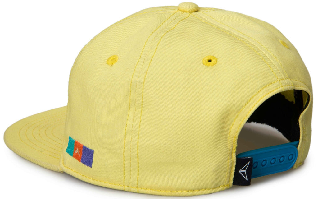 Crupie Delta Logo Unstructured Snapback Cap Yellow  Crupie   