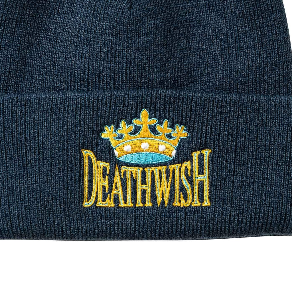 Deathwish Crown Beanie Navy  Deathwish   