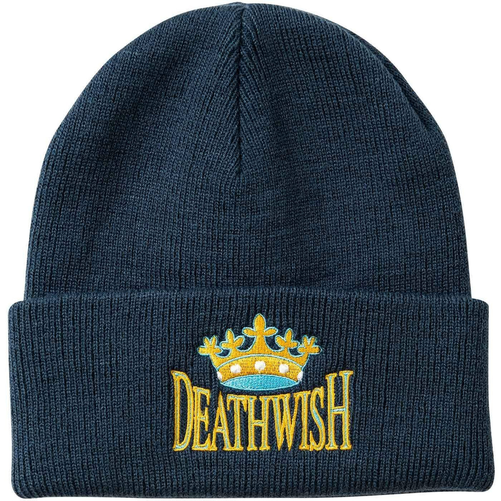 Deathwish Crown Beanie Navy  Deathwish   