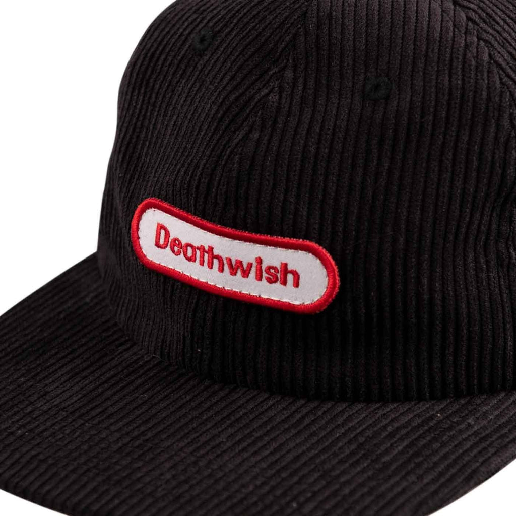 Deathwish Game Time Snapback Kappe Black Cord  Deathwish   