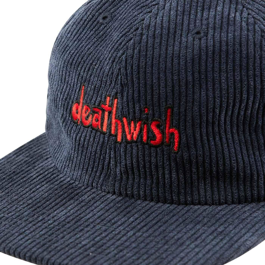 Deathwish Roo Cord Cap Navy  Deathwish   