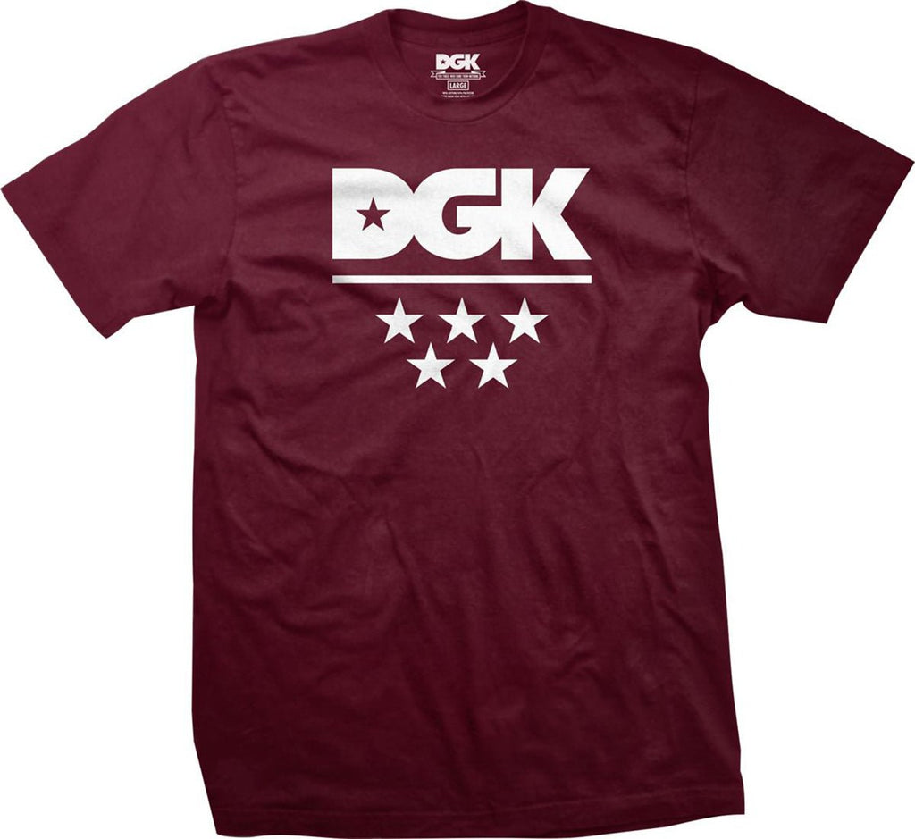 DGK All Star Tee Burgundy  DGK   