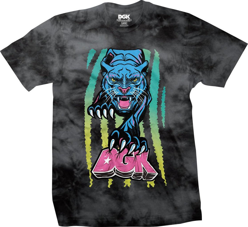 DGK Panther Tee Black Crystal Wash  DGK   