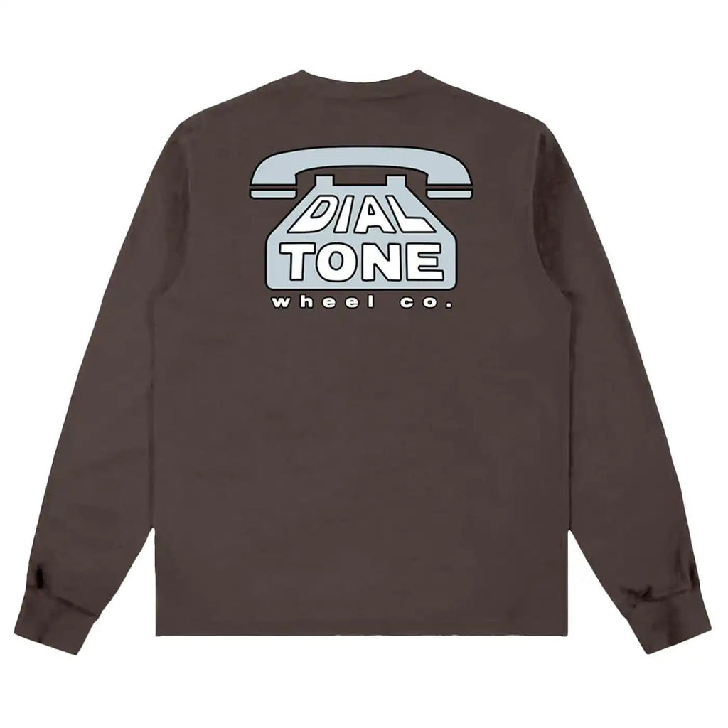 Dial Tone Dial Logo Longsleeve T-Shirt Brown  Dial Tone   