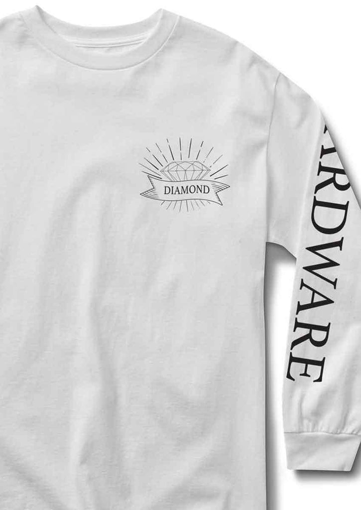 Diamond Diamondware Longsleeve T-Shirt White Handelsware Diamond Supply Co   