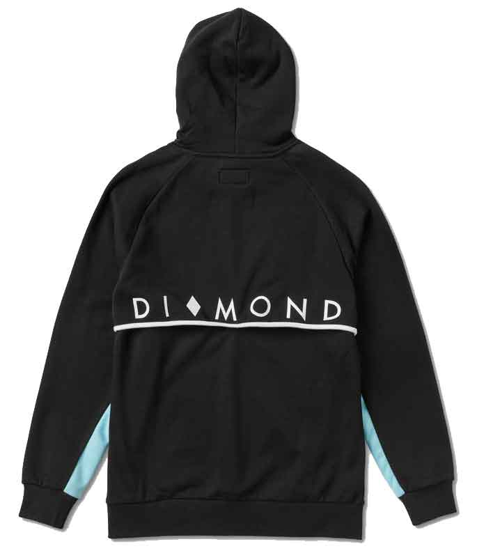 Diamond Fordham Hooded Sweatshirt Black  Diamond Supply Co   