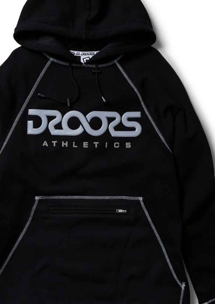 Droors Regulus Hooded Sweatshirt Black  Droors   