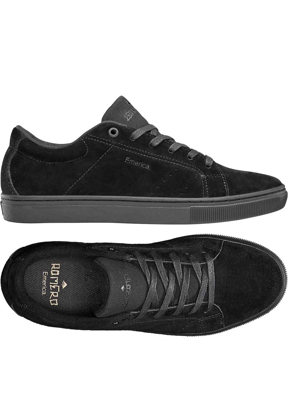 Emerica Leo Romero Americana Black Black Gum Freedom Skateshop