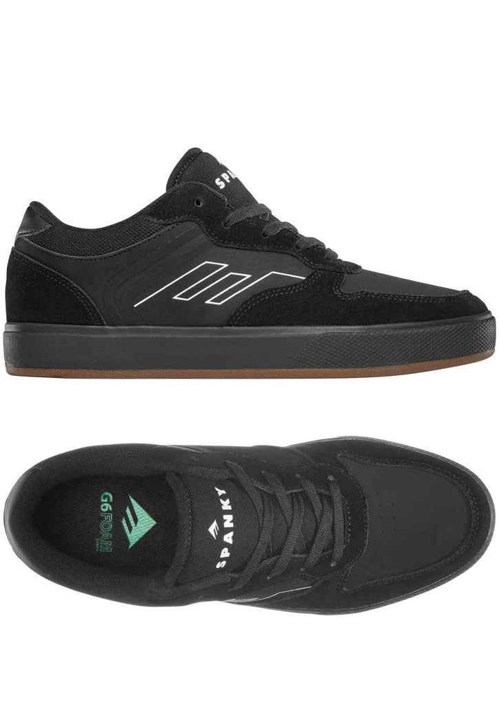 Emerica Spanky KSL G6 Skateschuh Black Black Gum  Emerica   