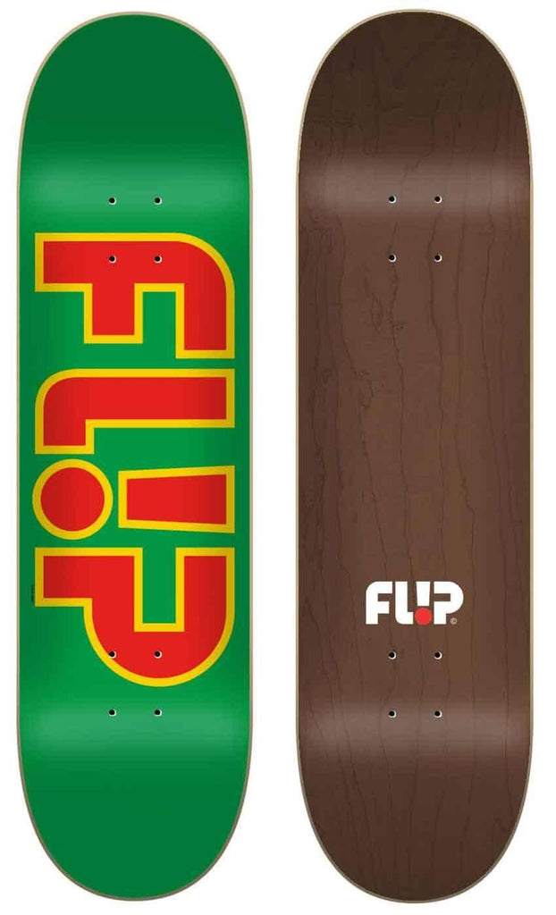 Flip Outlined 8.25 Deck Green  Flip   