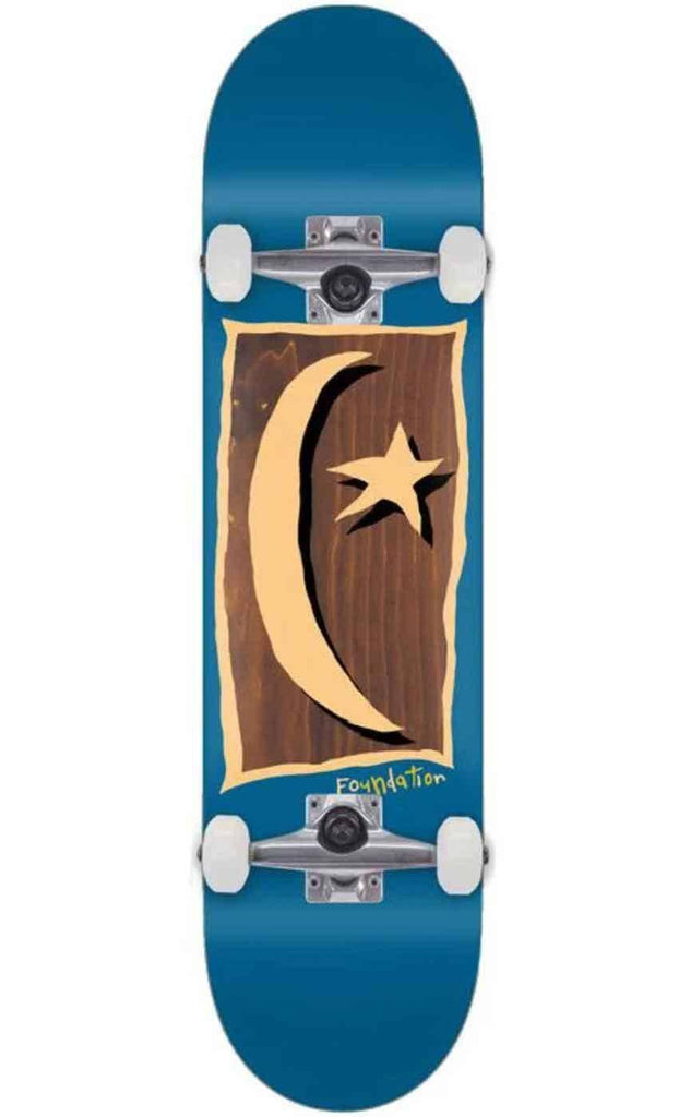 Foundation Star & Moon V2 7.875 Complete Skateboard Blue  Foundation   