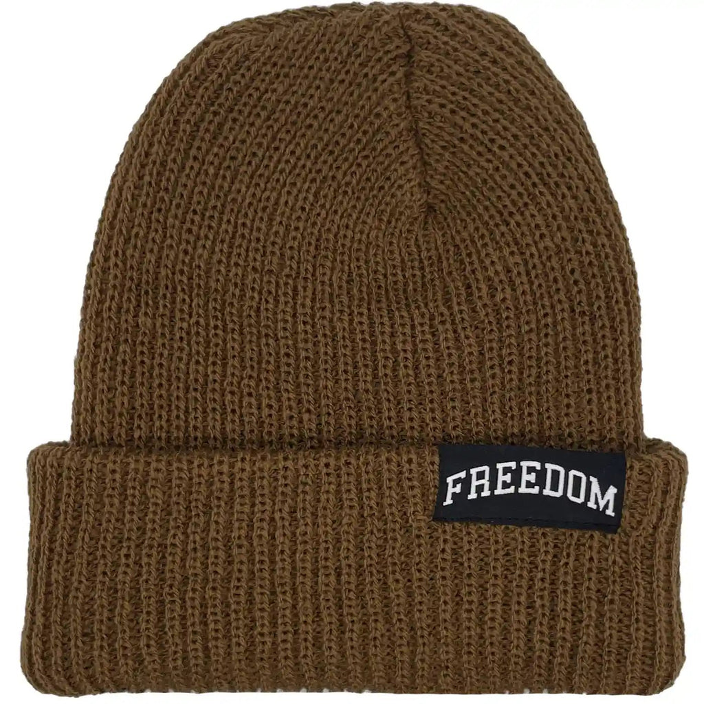 Freedom Drop Out Beanie Coyote Brown  Freedom   