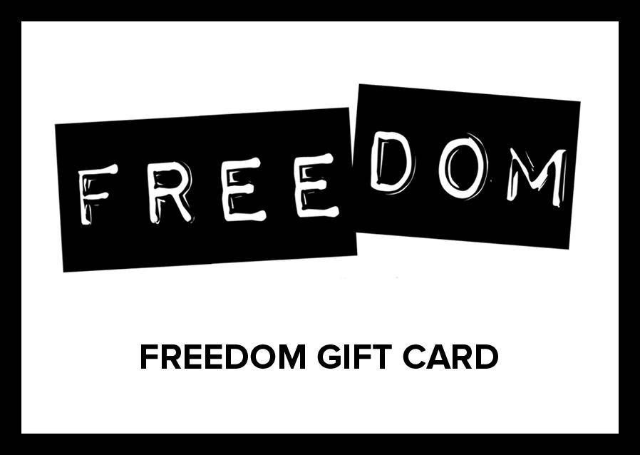 Freedom Geschenkgutschein für den Freedom Online Shop Geschenkgutscheine Freedom   