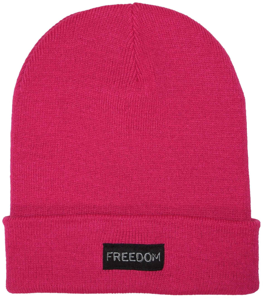 Freedom Label Beanie Fuchsia  Freedom   