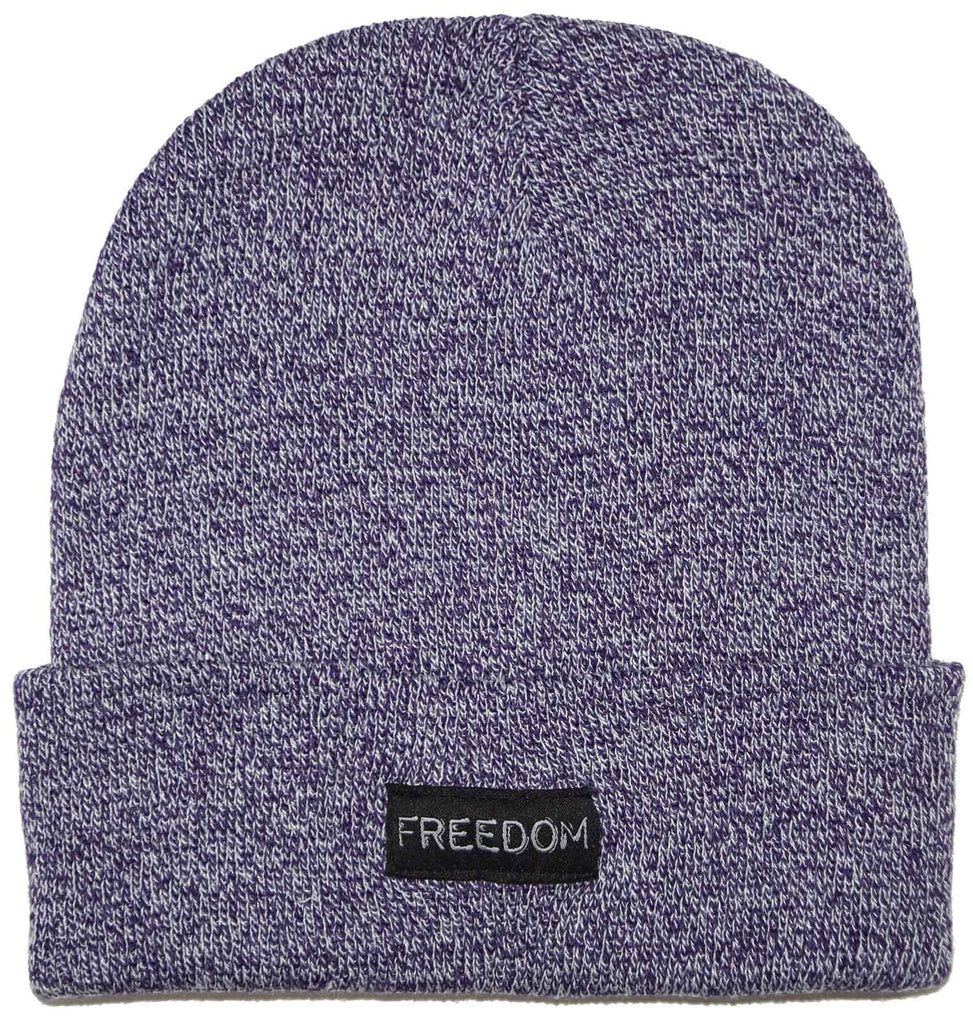 Freedom Label Beanie Heather Purple  Freedom   