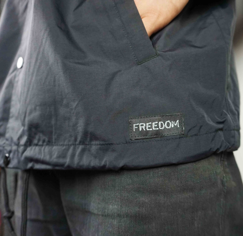 Freedom Label Freedom Label Coaches Jacket Black – Freedom Skateshop