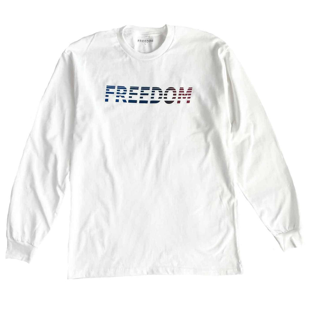 Freedom Speed Kills Longsleeve T-Shirt White Multi  Freedom   