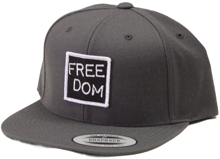 Freedom Stacked Logo Patch Snap Dark Grey  Freedom   