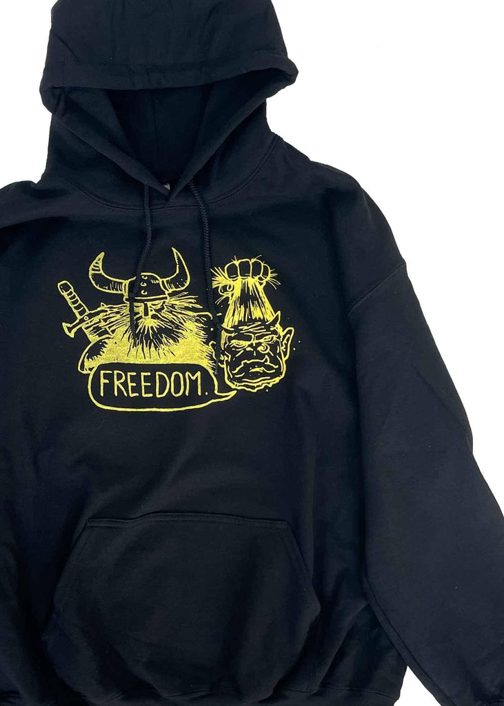 Freedom Todd Francis Viking Hooded Sweatshirt Black  Freedom   