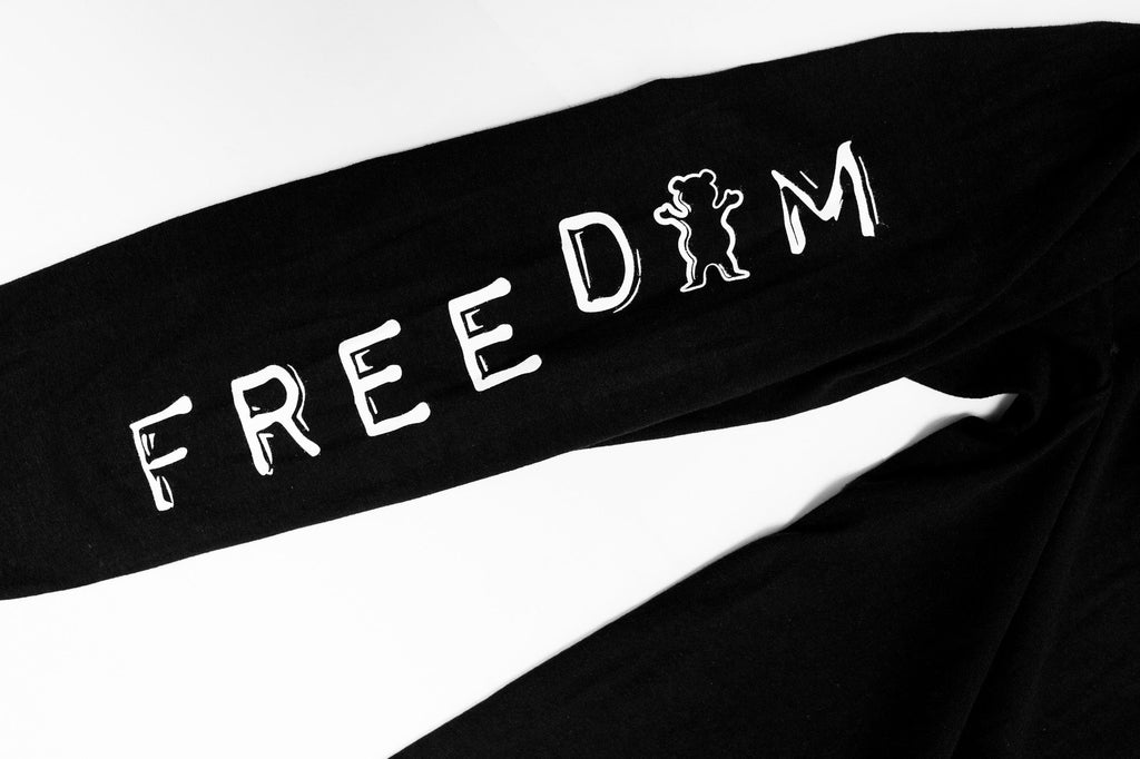 Freedom X Grizzly Logo Sleeve Longsleeve Black  Freedom   