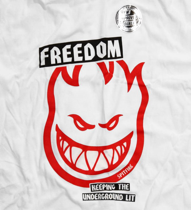 Freedom X Spitfire Collab Tee White  Freedom   