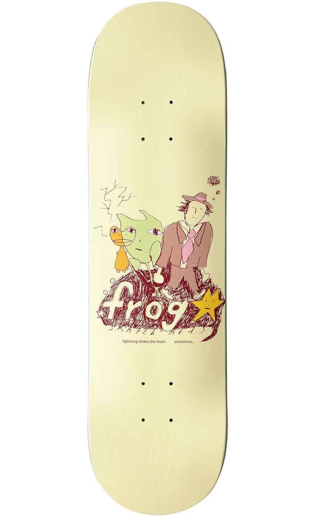 Frog Lightning Strikes the Brain 8.0 Deck White  Frog   