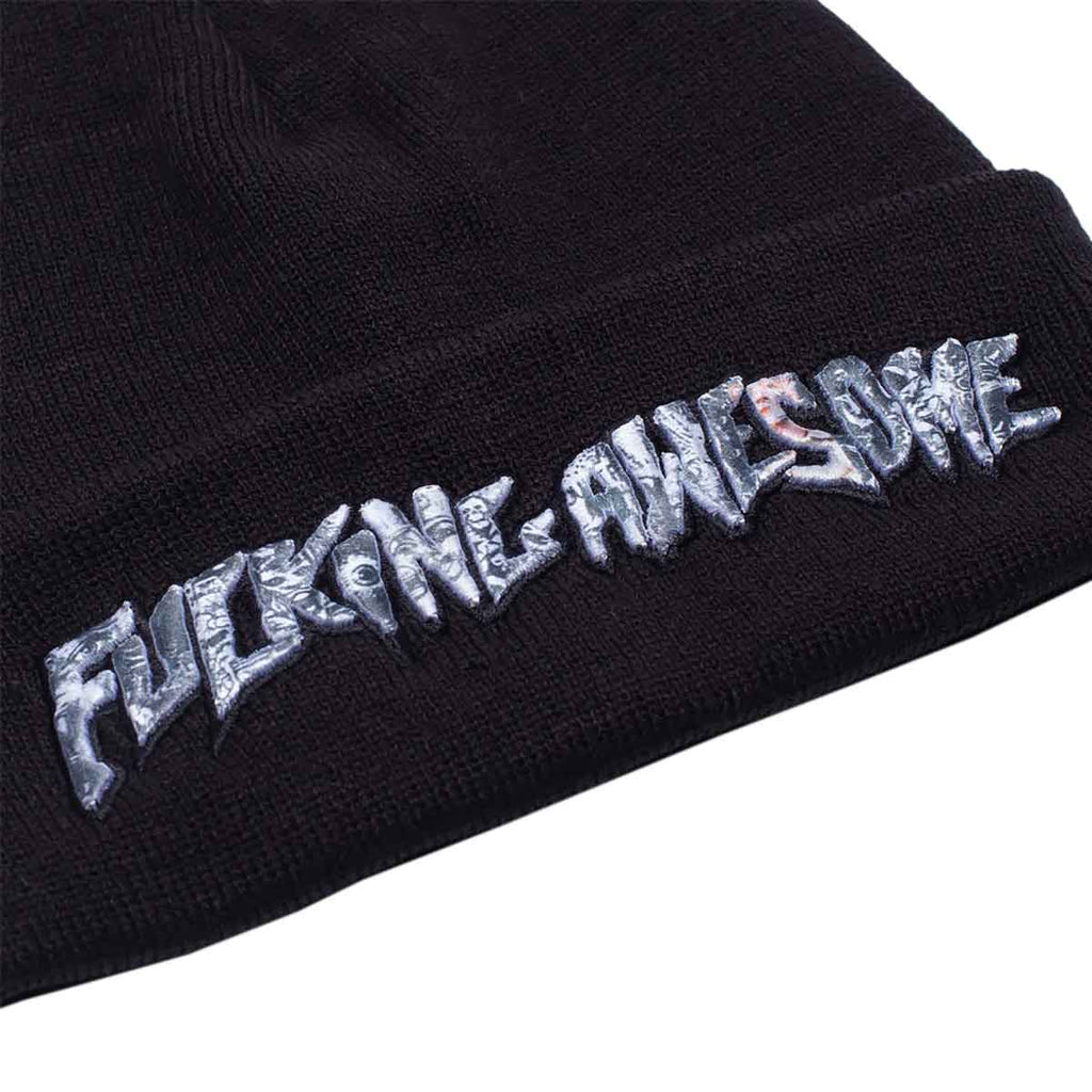 Fucking Awesome Actual Visual Guidance New Era Beanie Black  Fucking Awesome   