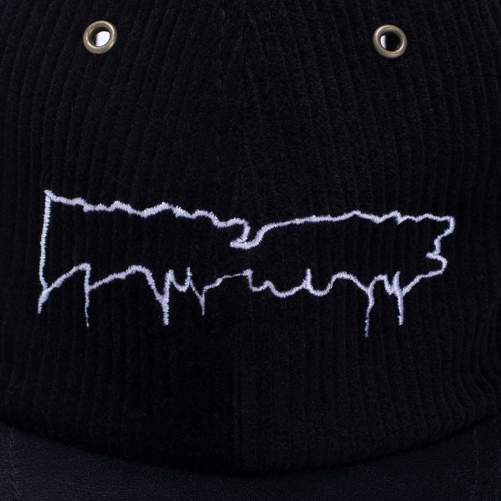 Fucking Awesome Drip Corduroy Strap Back Cap Black  Fucking Awesome   