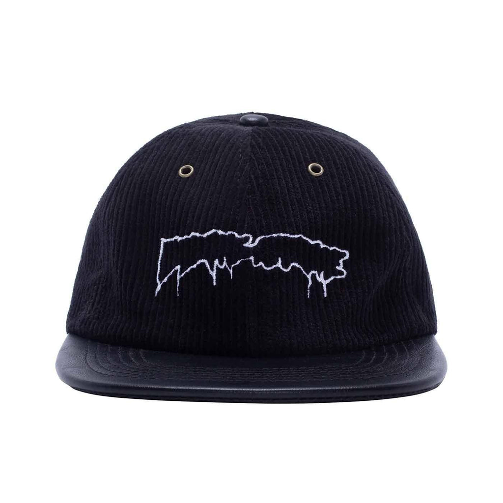 Fucking Awesome Drip Corduroy Strap Back Cap Black  Fucking Awesome   