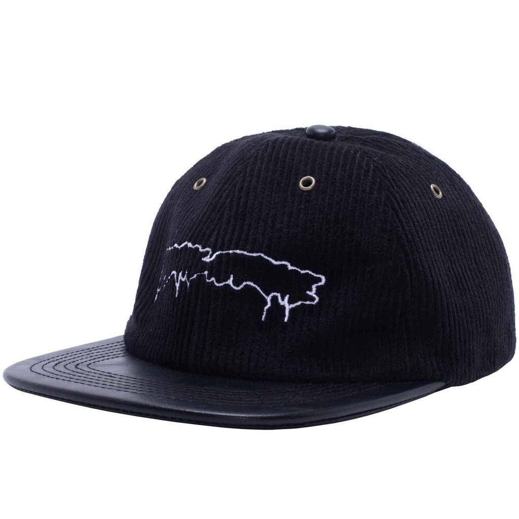 Fucking Awesome Drip Corduroy Strap Back Cap Black  Fucking Awesome   