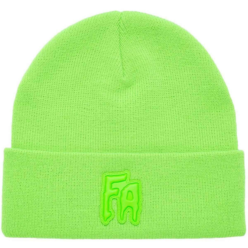 Fucking Awesome FA Applique Cuff Beanie Neon Green  Fucking Awesome   