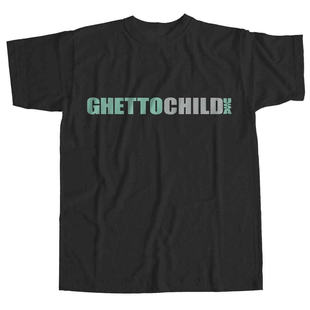 Ghetto Child Classic USA T-Shirt Black  Ghetto Child   