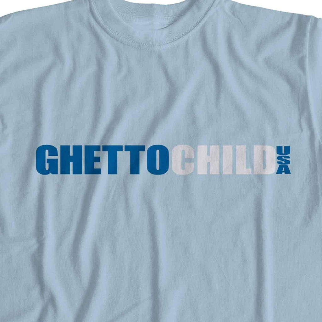 Ghetto Child Classic USA T-Shirt Blue  Ghetto Child   