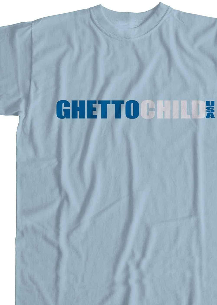 Ghetto Child Classic USA T-Shirt Blue  Ghetto Child   