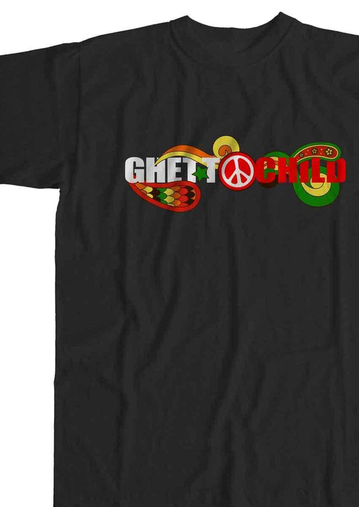Ghetto Child Peace T-Shirt Black  Ghetto Child   