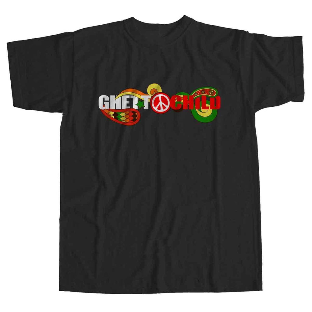 Ghetto Child Peace T-Shirt Black  Ghetto Child   