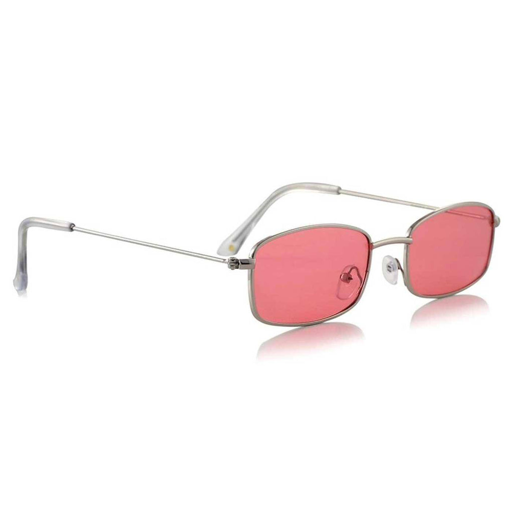 Glassy Rae Polarized Sonnenbrille Silver Pink Mirror  Glassy Eyewear   