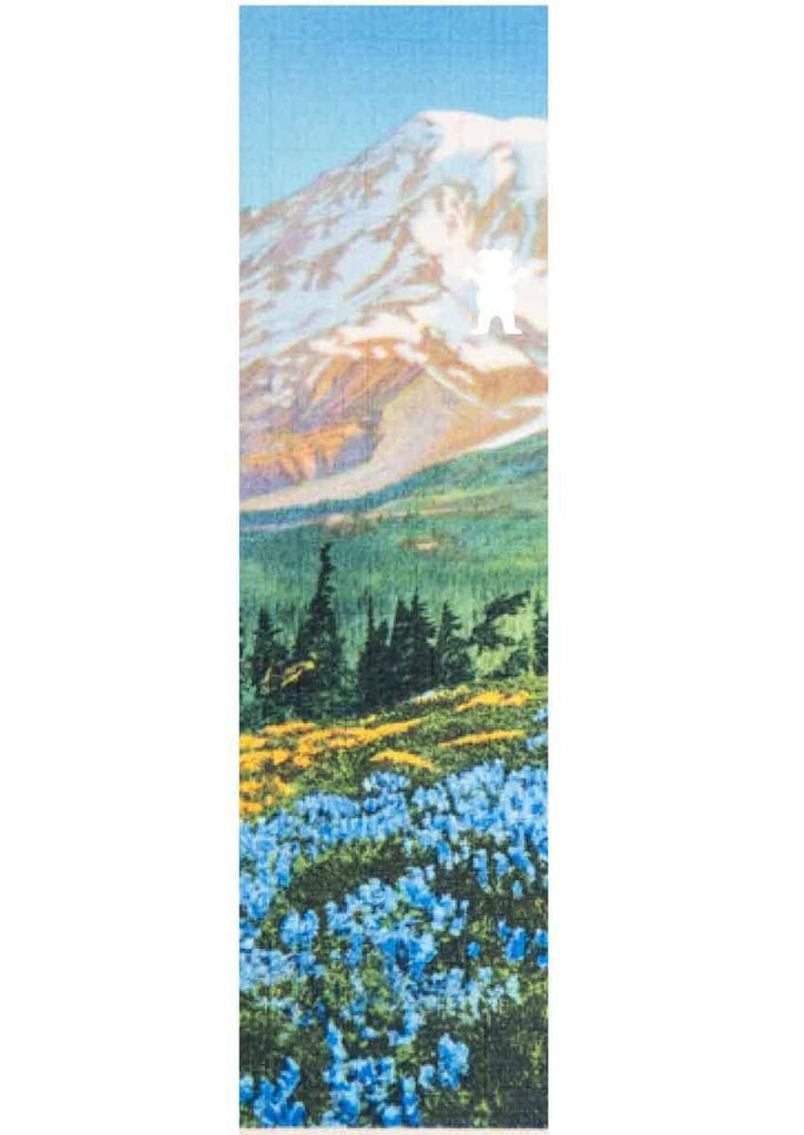 Grizzly Antique Postcard Griptape Blue Flowers  Grizzly   