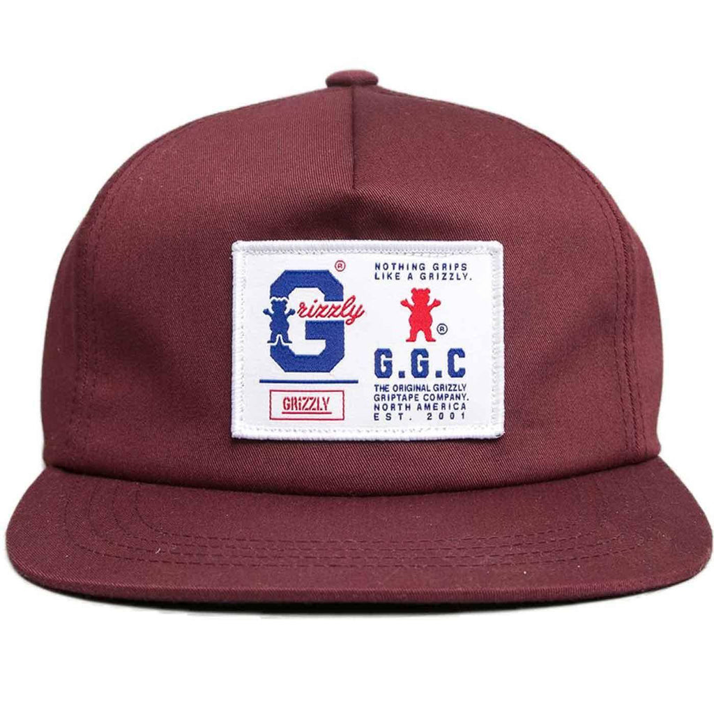 Grizzly Grips Better Snapback Cap Burgundy  Grizzly   