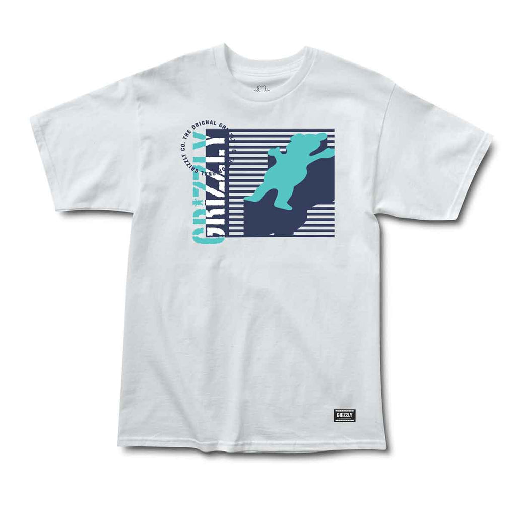 Grizzly Lined Up T-Shirt White  Grizzly   