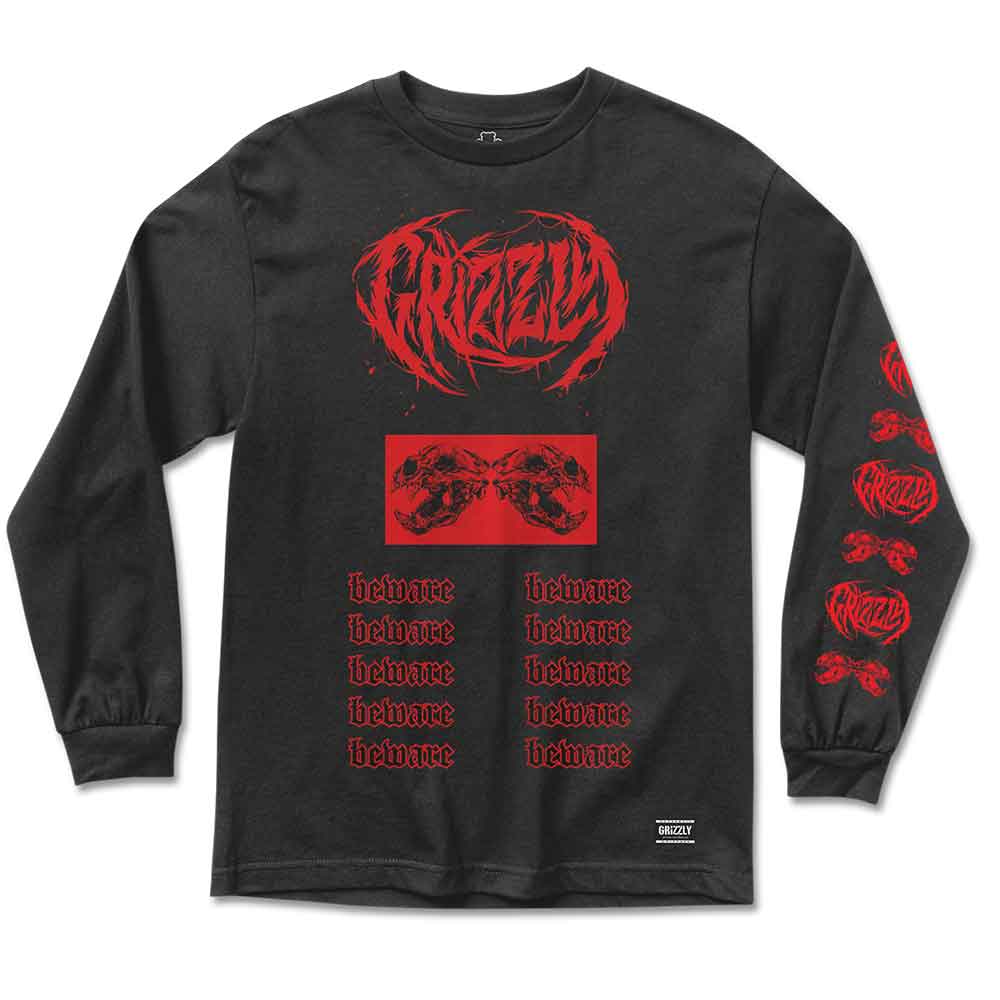 Grizzly Metalcore Longsleeve T-Shirt Black  Grizzly   