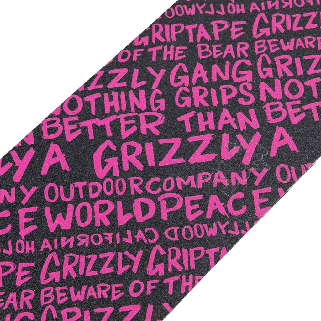 Grizzly Handwritten Griptape Pink  Grizzly   