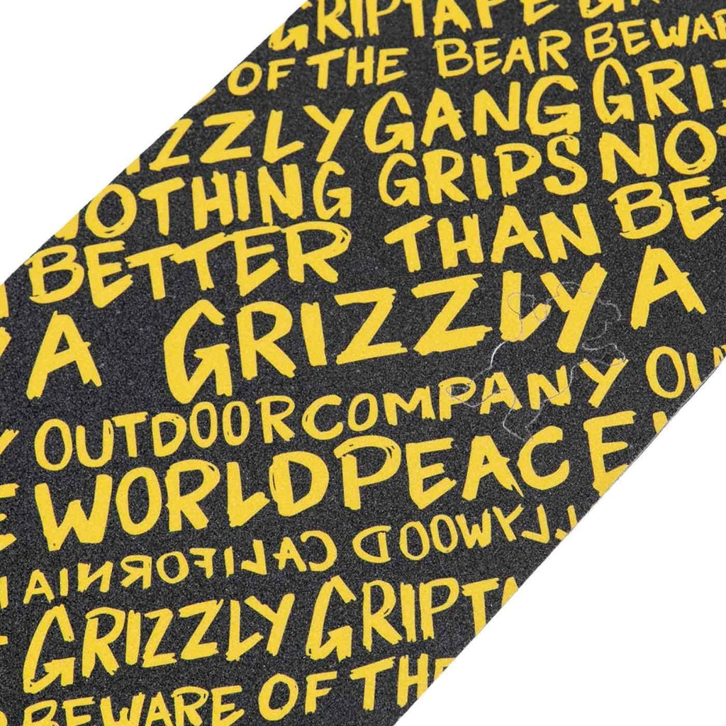 Grizzly Handwritten Griptape Gelb  Grizzly   