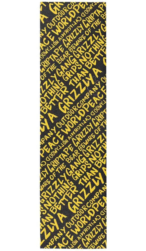 Grizzly Handwritten Griptape Gelb  Grizzly   