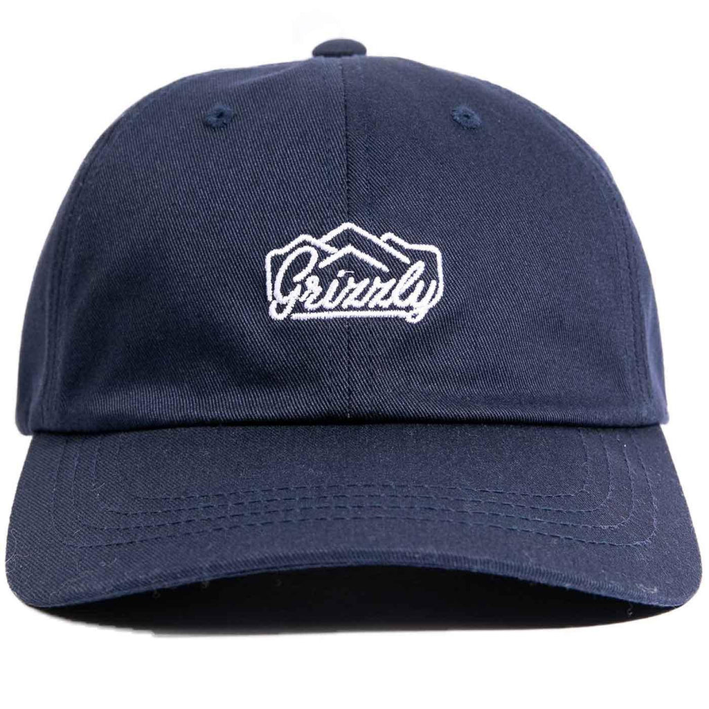 Grizzly Peaking Dad Cap Navy  Grizzly   