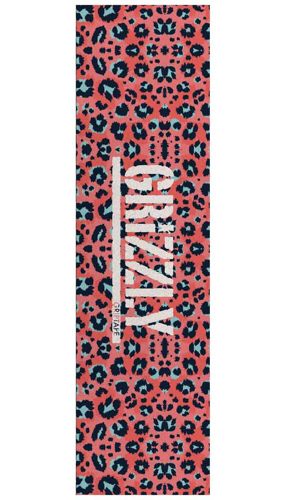 Grizzly Pink Leopard Stamp Griptape  Grizzly   