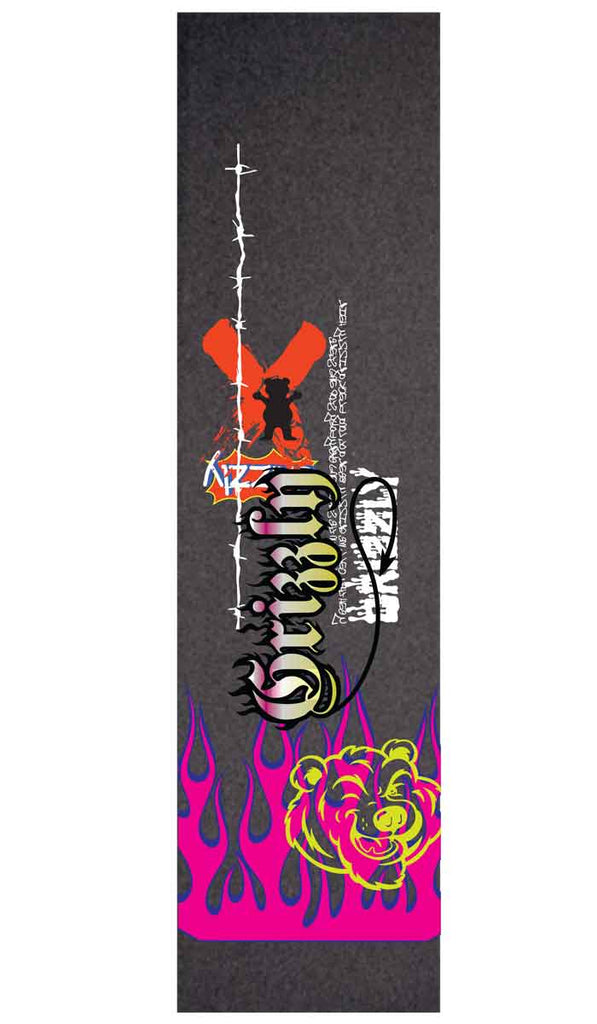 Grizzly Fire Flame Griptape  Grizzly   